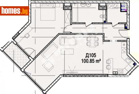 Двустаен, 120m² - Апартамент за продажба - 110102265
