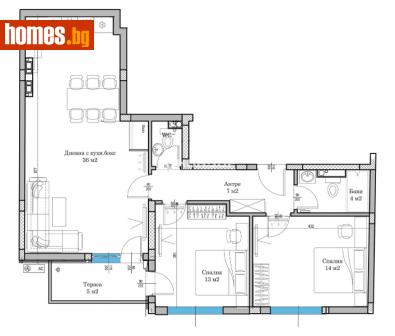 Тристаен, 118m² - Апартамент за продажба - 110268466