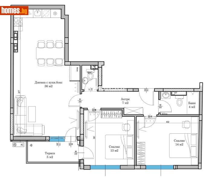Тристаен, 118m² -  Център, Пловдив - Апартамент за продажба - КОНДОР НЕДВИЖИМИ ИМОТИ - 110268466
