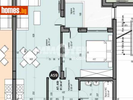 Двустаен, 72m² - Апартамент за продажба - 110300139