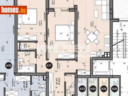 Тристаен, 102m² - Апартамент за продажба - 110300181