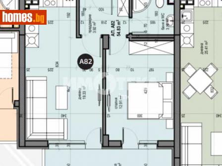 Двустаен, 64m² - Апартамент за продажба - 110300230