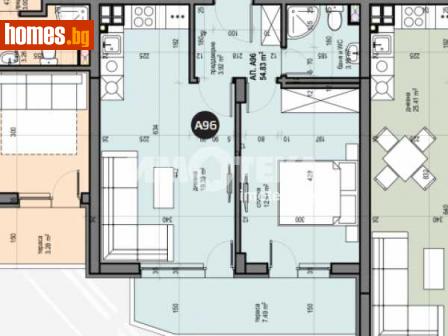 Двустаен, 64m² - Апартамент за продажба - 110300314