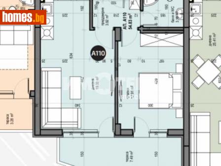 Двустаен, 64m² - Апартамент за продажба - 110300405