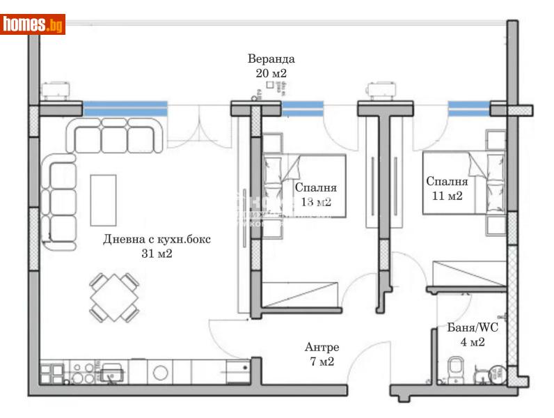 Тристаен, 107m² - Жк. Младежки хълм, Пловдив - Апартамент за продажба - КОНДОР НЕДВИЖИМИ ИМОТИ - 110424712