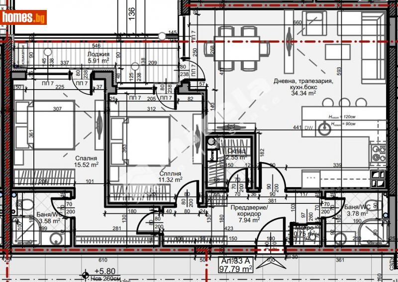 Тристаен, 113m² - Жк. Младост 4, София - Апартамент за продажба - МИРЕЛА - 110547550