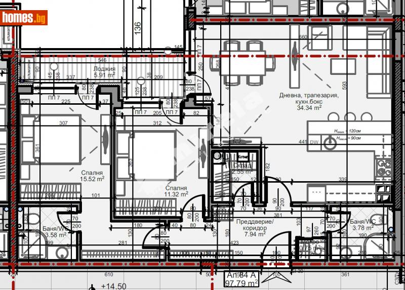 Тристаен, 114m² - Жк. Младост 4, София - Апартамент за продажба - МИРЕЛА - 110547940