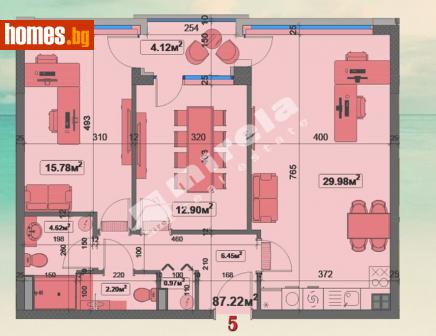 Тристаен, 106m² - Апартамент за продажба - 110911487