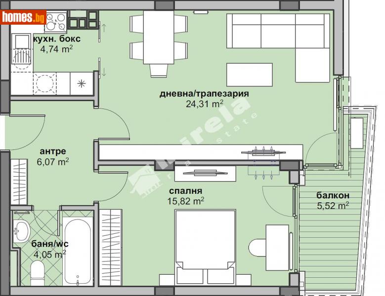 Двустаен, 83m² - Жк. Люлин 6, София - Апартамент за продажба - МИРЕЛА - 111281377