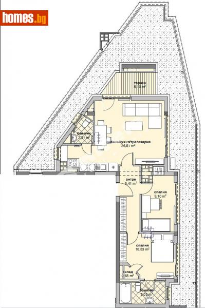 Тристаен, 100m² - Жк. Люлин 6, София - Апартамент за продажба - МИРЕЛА - 111281397