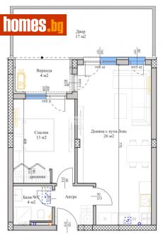 Двустаен, 82m² - Апартамент за продажба - 111300418