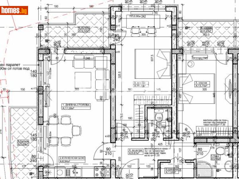 Тристаен, 122m² - Жк. Дружба 2, София - Апартамент за продажба - АДРЕС НЕДВИЖИМИ ИМОТИ - 111461600