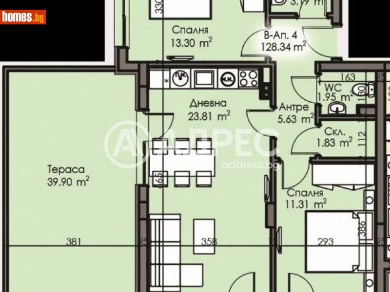 Тристаен, 128m² - Жк. Изгрев, Бургас - Апартамент за продажба - АДРЕС НЕДВИЖИМИ ИМОТИ - 111587913