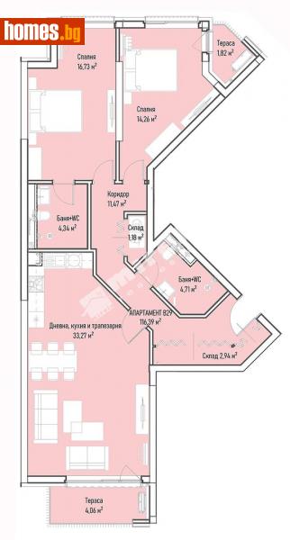 Тристаен, 149m² - Жк. Младост 4, София - Апартамент за продажба - МИРЕЛА - 111837811