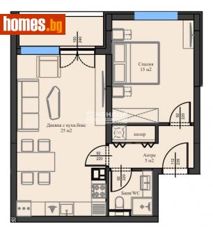 Двустаен, 76m² - Апартамент за продажба - 111853386