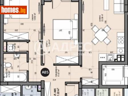 Тристаен, 101m² - Апартамент за продажба - 111933605