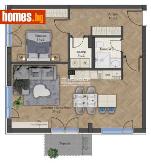 Двустаен, 96m² - Апартамент за продажба - 111965062