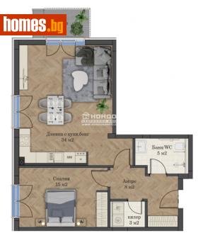 Двустаен, 98m² - Апартамент за продажба - 111965063