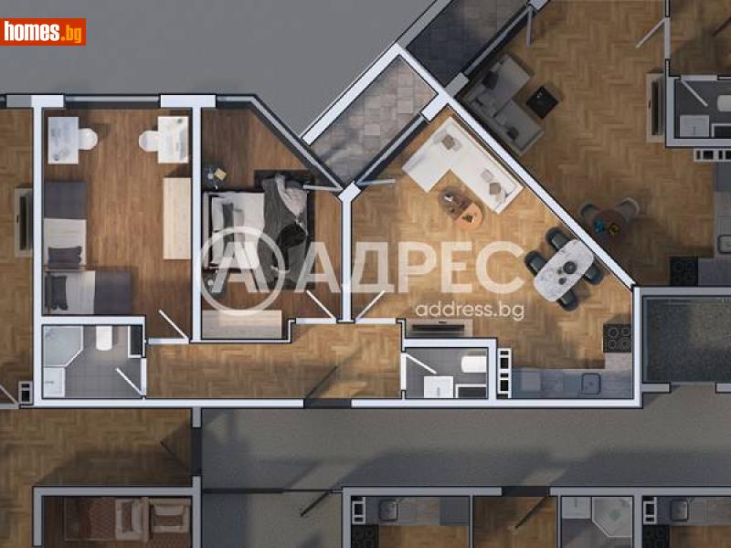Тристаен, 114m² - Жк. Дружба 1, София - Апартамент за продажба - АДРЕС НЕДВИЖИМИ ИМОТИ - 112059266