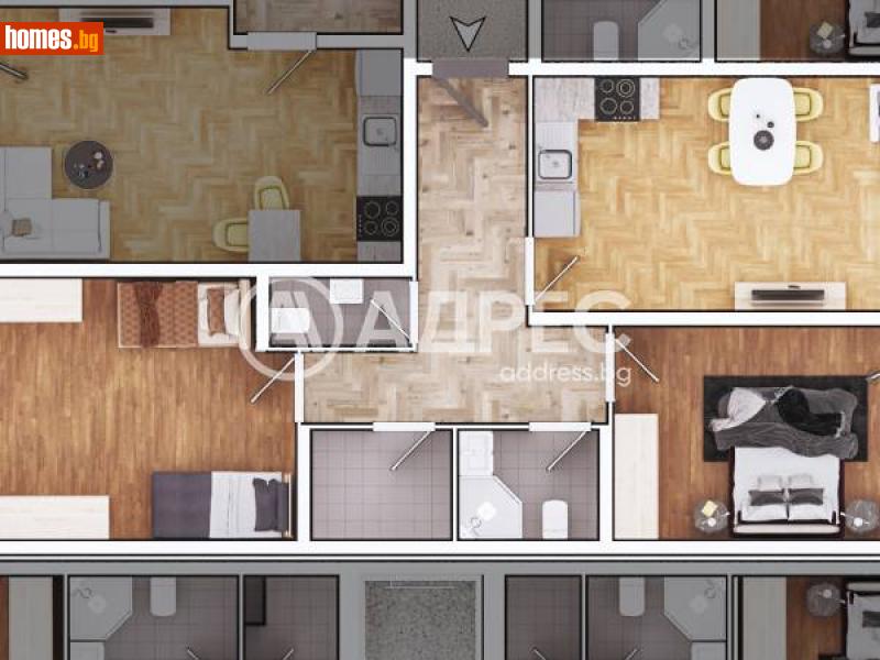 Тристаен, 122m² - Жк. Овча Купел, София - Апартамент за продажба - АДРЕС НЕДВИЖИМИ ИМОТИ - 112059621