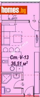 Едностаен, 46m² - Апартамент за продажба - 112293241