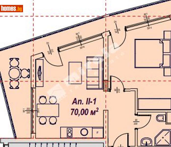 Двустаен, 70m² - К.к.Слънчев Бряг, Несебър - Апартамент за продажба - МИРЕЛА - 112293255