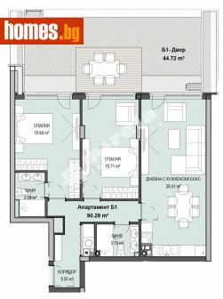 Тристаен, 104m² - Апартамент за продажба - 112840291