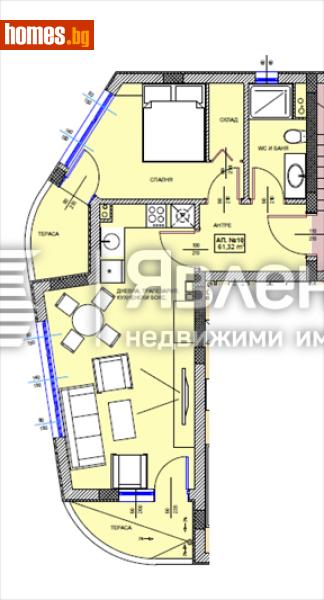 Двустаен, 73m² - Гр.Поморие, Бургас - Апартамент за продажба - ЯВЛЕНА - 112871693