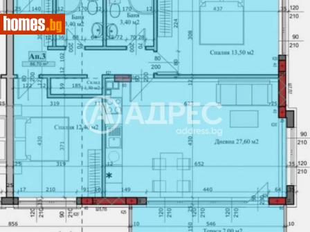 Тристаен, 100m² - Апартамент за продажба - 112933737