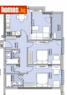 Тристаен, 108m² - Апартамент за продажба - 113069012