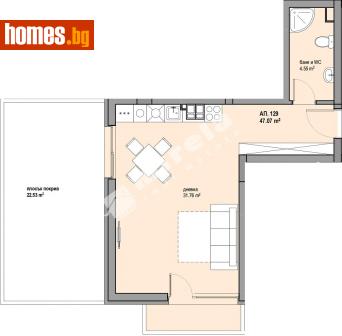 Едностаен, 56m² - Апартамент за продажба - 113244708