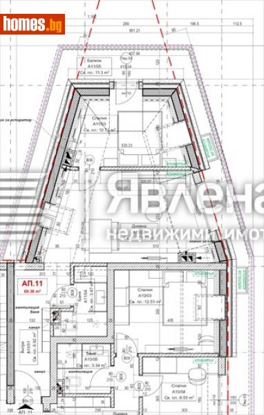 Двустаен, 77m² - Жк. Овча Купел 1, София - Апартамент за продажба - ЯВЛЕНА - 113244865