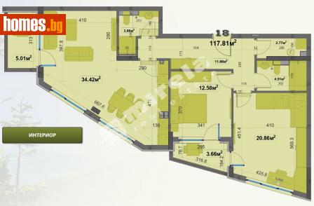 Тристаен, 134m² - Апартамент за продажба - 113289339