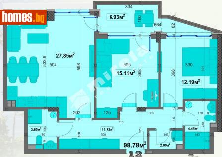 Тристаен, 112m² - Апартамент за продажба - 113289356