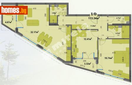 Тристаен, 129m² - Апартамент за продажба - 113289380
