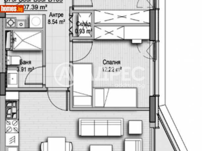 Тристаен, 107m² - Кв. Витоша, София - Апартамент за продажба - АДРЕС НЕДВИЖИМИ ИМОТИ - 113388883