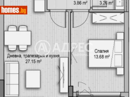 Двустаен, 76m² - Апартамент за продажба - 113388916