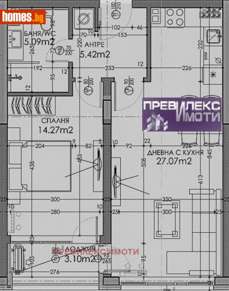Двустаен, 77m² - Кв. Каменица , Пловдив - Апартамент за продажба - Превилекс имоти ЕООД - 113421330