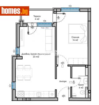 Двустаен, 65m² - Апартамент за продажба - 113527226
