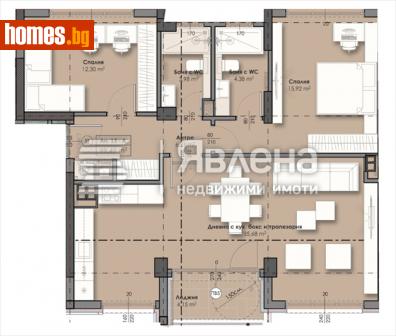 Тристаен, 121m² - Апартамент за продажба - 113567552