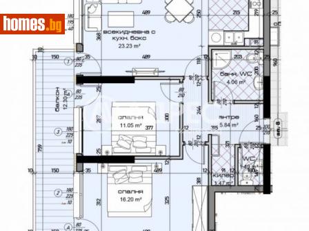 Тристаен, 106m² - Апартамент за продажба - 113600042
