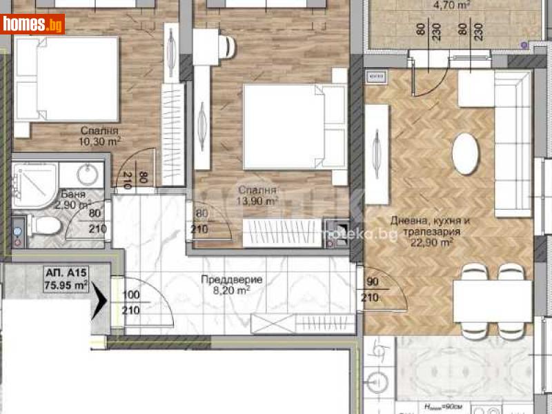Тристаен, 93m² - Жк. Овча Купел, София - Апартамент за продажба - ИМОТЕКА АД - 113614684