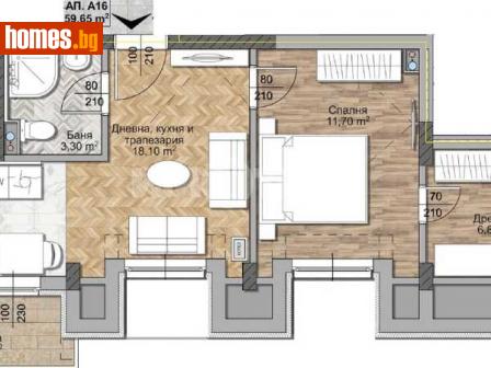 Двустаен, 73m² - Апартамент за продажба - 113614686