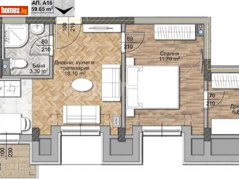 Двустаен, 73m² - Жк. Овча Купел, София - Апартамент за продажба - ИМОТЕКА АД - 113614686