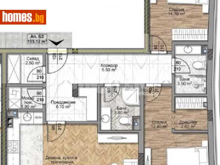 Тристаен, 126m² - Апартамент за продажба - 113628918