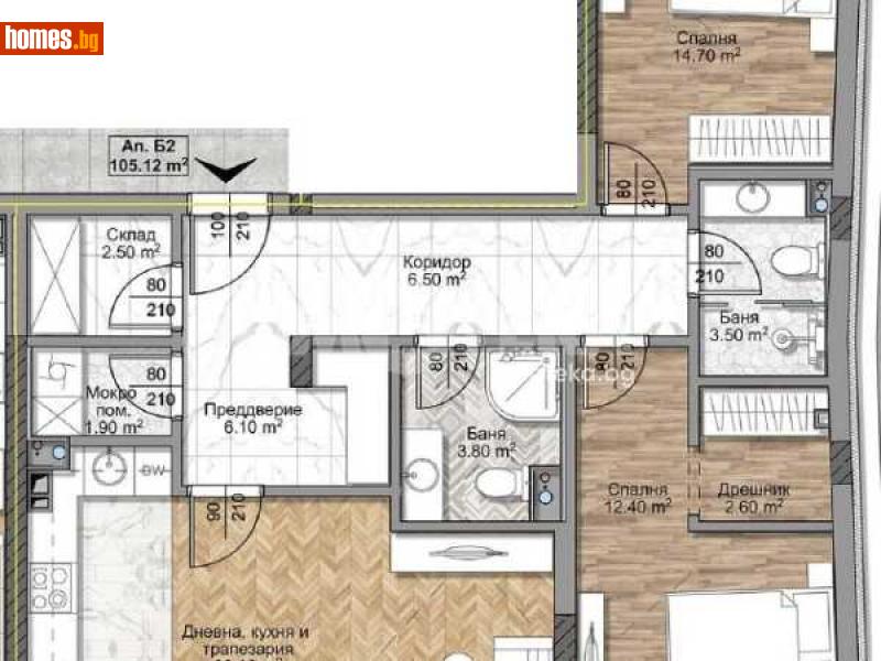 Тристаен, 126m² - Жк. Овча Купел, София - Апартамент за продажба - ИМОТЕКА АД - 113628918