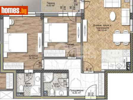 Тристаен, 101m² - Апартамент за продажба - 113644408