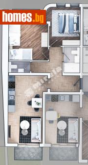 Тристаен, 101m² - Апартамент за продажба - 113759947