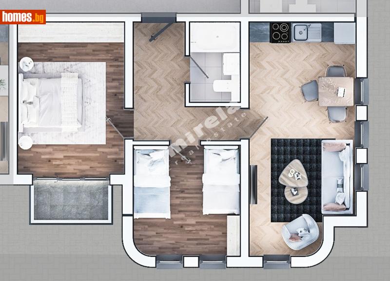 Тристаен, 97m² - Жк. Зона Б19, София - Апартамент за продажба - МИРЕЛА - 113759955