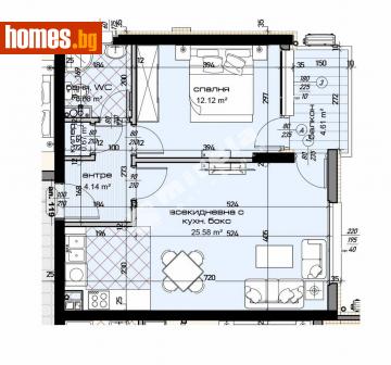 Двустаен, 75m² - Апартамент за продажба - 113865312